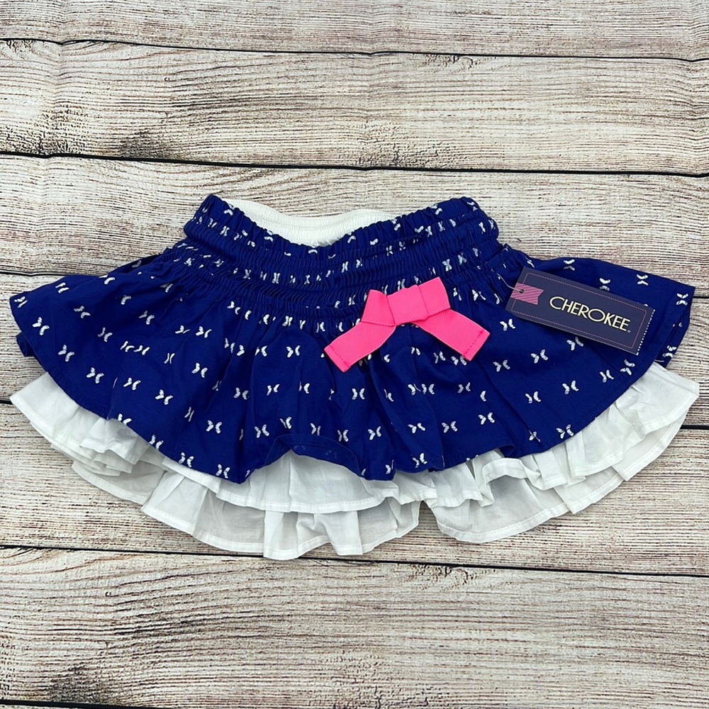 Cherokee Blue Diamond Skirt with Bloomers Sz 12 M